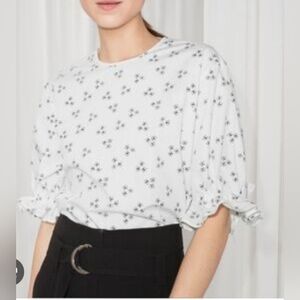 NWOT & Other Stories Blouse with Puff Sleeves. Size 2